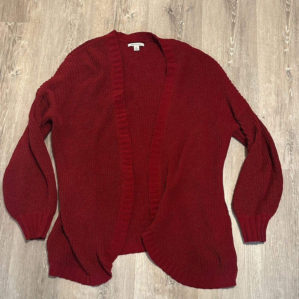 American Eagle Outfitters Red Cardigan